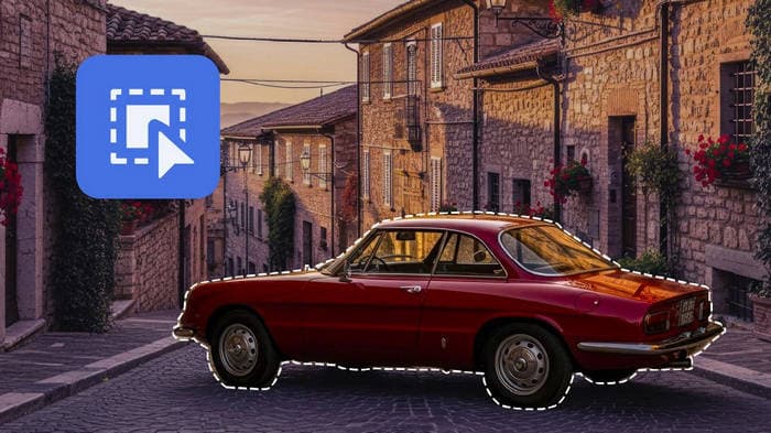 Máscara de objetos com IA selecionando carro vermelho no Premiere Pro